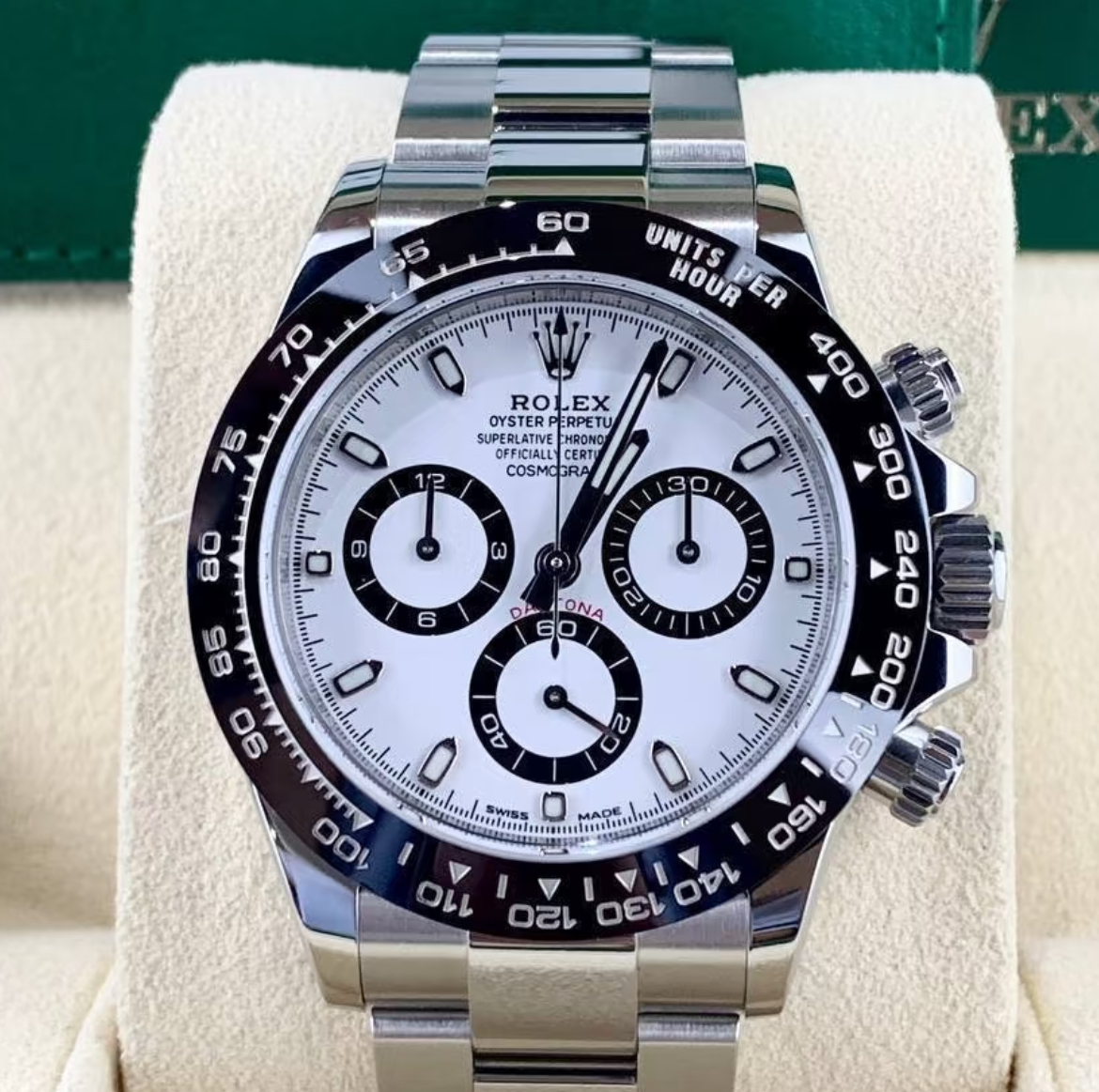 Luminous watch detail